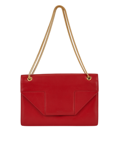 Betty, £220, Handbags, Red, Leather, Front view